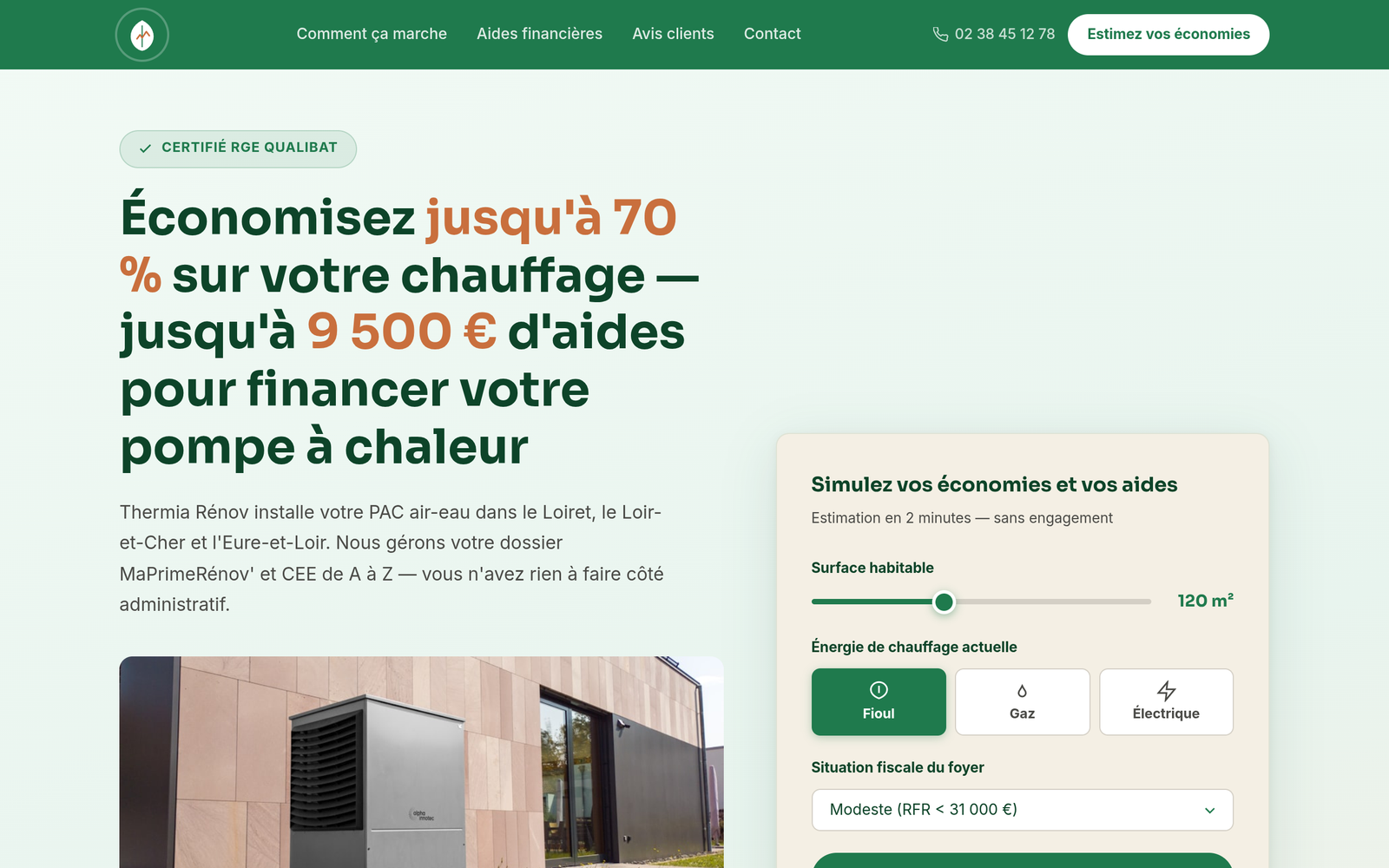 Thermia Rénov, Pompe à chaleur · Rénovation énergétique